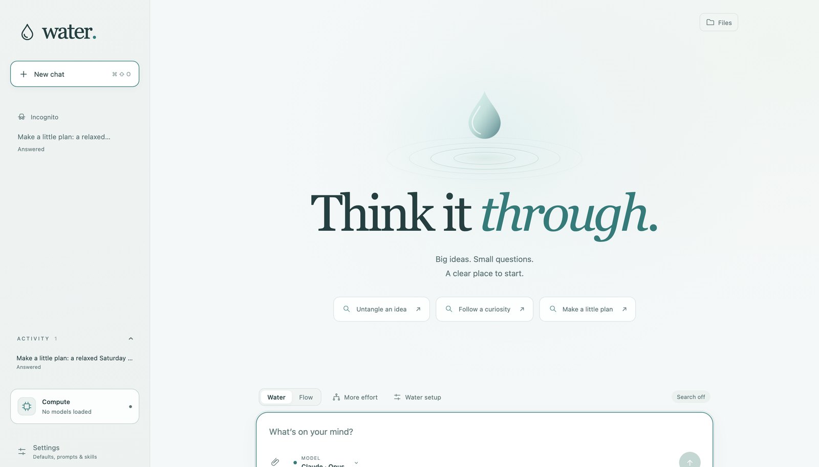 Water